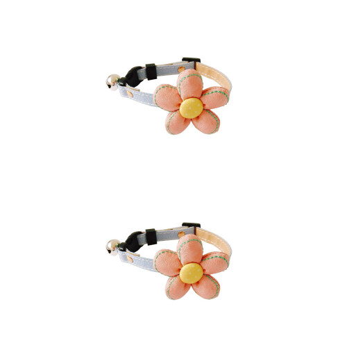 2Pièces Collier Pour Animaux Clochette Ajustable Colorée 2