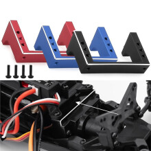 Supporto Servo In Lega di Alluminio per Auto RC LOSI Micro-B 2WD 1/24, Staffa di Aggiornamento LOS-1770S Nera