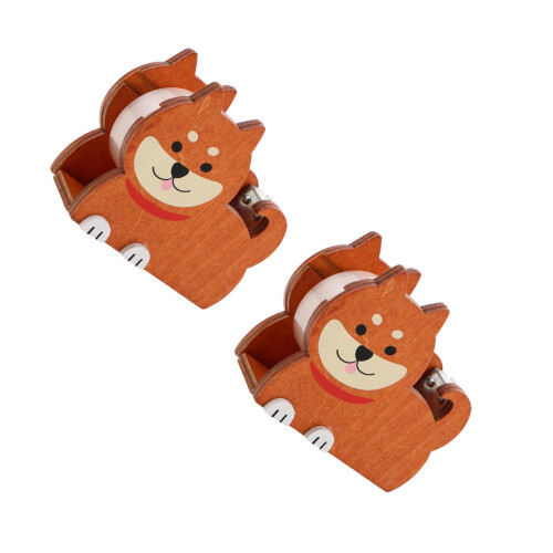 2Sets Draagbare Tapehouder Hond Maskingtape Organizer 2