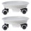 2Pièces Socle De Pot De Simple Pratique Roulettes 5
