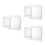 3Pièces Coussin Chaise Transparent Réutilisable Antipoussière PVC 4