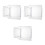 3Pièces Coussin Chaise Transparent Réutilisable Antipoussière PVC 6