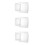 3Pièces Coussin Chaise Transparent Réutilisable Antipoussière PVC 7