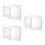 3Pièces Coussin Chaise Transparent Réutilisable Antipoussière PVC 8