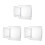 3Pièces Coussin Chaise Transparent Réutilisable Antipoussière PVC 10