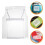 3Pièces Coussin Chaise Transparent Réutilisable Antipoussière PVC 11