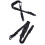 2Pièces Sangles Nylon Noires Pour Transport Confortable 10