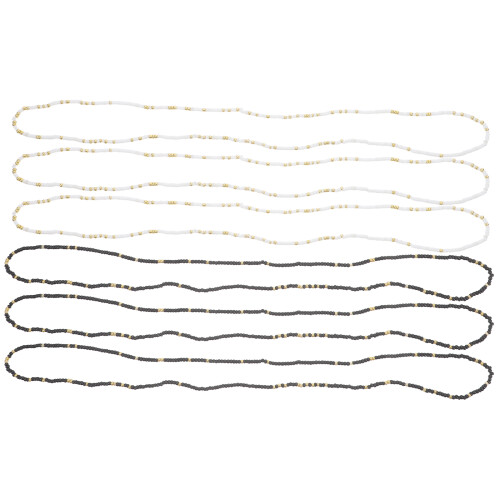 24Pièces Perles De Taille Élastique Couleurs Assorties Plage 2