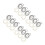 24Pièces Perles De Taille Élastique Couleurs Assorties Plage 8