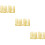 42Pcs Ultra-Light Clay Pottery Tools Plastic DIY Set Yellow 9