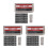 3Pièces Porte-Documents Pare- ABS Gris Compatible Véhicules 4