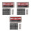 3Pièces Porte-Documents Pare- ABS Gris Compatible Véhicules 8