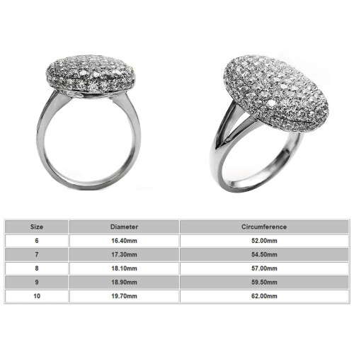 Women's 925 Silver Crystal Ring with Full Diamond Accent 1