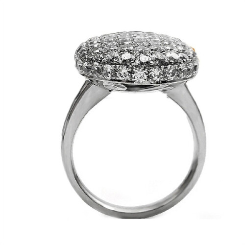 Women's 925 Silver Crystal Ring with Full Diamond Accent 2