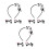 3Ensembles Clips Pour Motif Vache Et Confortable 5