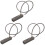 3Pièces Cadenas Câble Zinc Gris Combinaison 10000 Codes Antivol 4