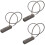 3Pièces Cadenas Câble Zinc Gris Combinaison 10000 Codes Antivol 8