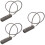 3Pièces Cadenas Câble Zinc Gris Combinaison 10000 Codes Antivol 9