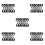 15Pcs Washable Hard Hat Sweat Liner Black Cooling Mesh Pad for 9