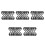 15Pcs Washable Hard Hat Sweat Liner Black Cooling Mesh Pad for 10