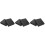6Pièces Inserts En Mousse Coussin Noire Résistante Pour 5
