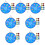 7Ensembles Jeu De Fléchettes Adhésives Double-Face 7