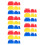 45Pcs Assorted Color Plastic Paint Set for DIY Art Home Use 8