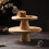 Wood Tray Cake Display Rack Synthetic Material 1 Pack 20x20 7