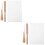 2Sets Wooden Bent Latch Hook Yarn Tool for Carpet DIY Assorted Colors 6