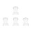4Pcs Weatherproof Plastic Memorial Plaques for Graves Halloween Decor 7