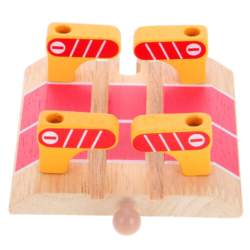 3St Multi Kleuren Treinstation Accessoires Educatief Speelgoed 1