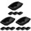 12Pcs Black Dumbbell Stand Storage Rack for Home Gym 4