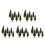 30Pcs Miniature Trees Green Plastic Pine for Train Diorama Scenery DIY 7