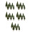 30Pcs Miniature Trees Green Plastic Pine for Train Diorama Scenery DIY 8