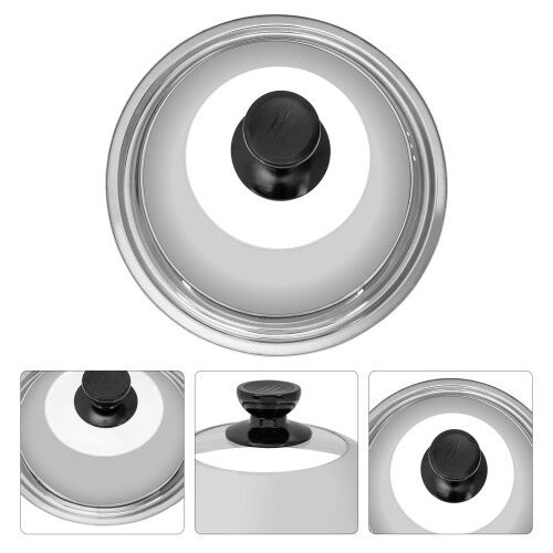 Coperchio per wok ispessito, coperchio per padella visibile, coperchio per pentola da cucina ispessito 2