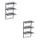 6Pièces Prise Étanche ABS Noir Double Usage Pour Maison 8