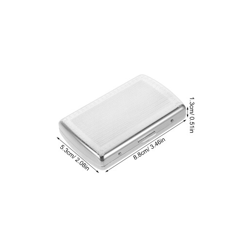 Boîtier Cigarettes Métal Argent Compact Pour Randonnée 2