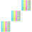 96Pcs High Grade Plastic 30Cm Rulers Assorted Colors for Classroom Use 5