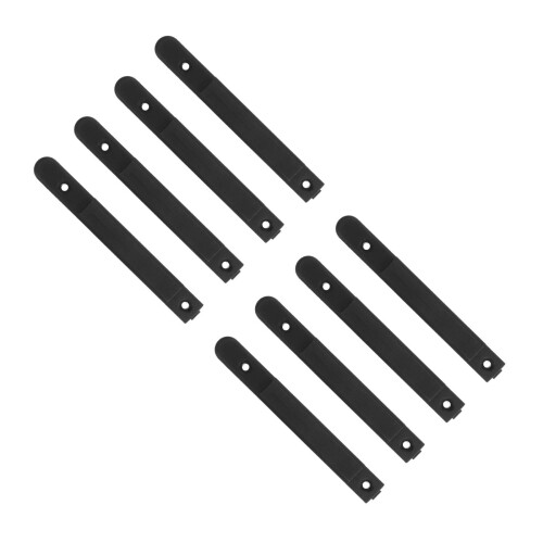 8Pcs Black Retractable Barrier Buckle Durable Crowd Control Belt Clips 2