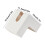Witte plastic tissueboxhouder 7,68 x 4,53 x 5,12 inch 6