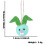 Plush Bunny Easter Ornament Blue 4.13 in 5