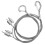 2 Pcs Removable Frame Hanging Hooks Wire Rope Locker Compact Picture Hangers 5