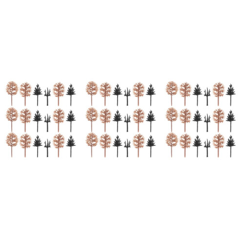 348Pcs Miniature Plastic Trees Assorted Colors for DIY Model Landscape 2