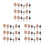 348Pcs Miniature Plastic Trees Assorted Colors for DIY Model Landscape 5