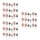 348Pcs Miniature Plastic Trees Assorted Colors for DIY Model Landscape 6