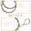 2 Pcs Removable Frame Hanging Hooks Wire Rope Locker Compact Picture Hangers 8