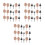 348Pcs Miniature Plastic Trees Assorted Colors for DIY Model Landscape 7