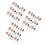 348Pcs Miniature Plastic Trees Assorted Colors for DIY Model Landscape 9