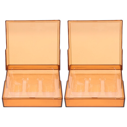 4Pcs Portable Lightproof Ampoule Organizer Case Plastic Bottle Holder 1