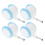 16Pcs Sky-Blue Baby Push Cart Replacement Plastic Rubber Wheels 2